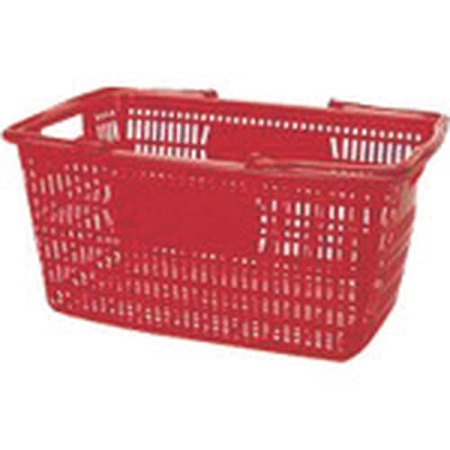 JTX 365752)ショップかご 30L赤10個