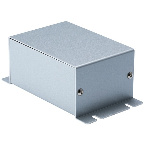 タカチ フランジ足付アルミケース メタリックシルバ