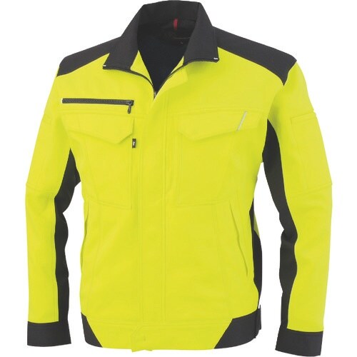 コーコス 長袖ブルゾン フラッシュイエロー 7Lサ