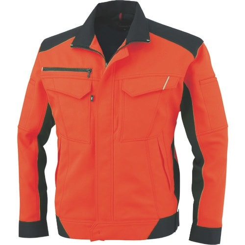 コーコス 長袖ブルゾン フラッシュオレンジ Lサイ