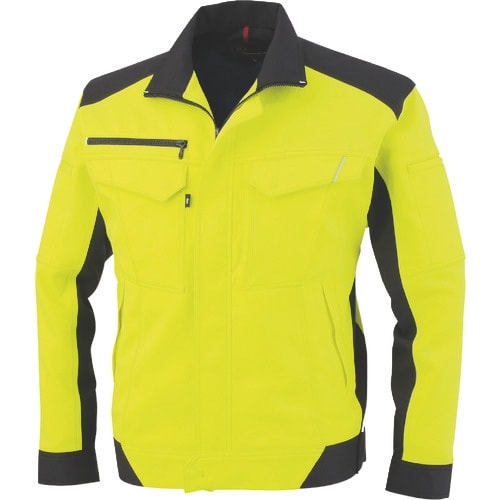 コーコス 長袖ブルゾン フラッシュイエロー 5Lサ