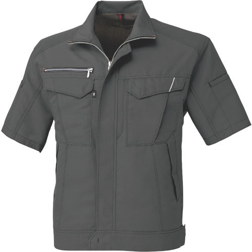 コーコス 半袖ブルゾン チャコール 7Lサイズ