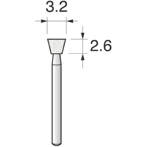 アルゴファイル WA/1.6軸砥石(軸付砥石ミニ