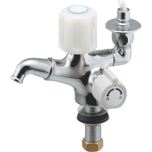 KAKUDAI 双口回転立水栓(ストッパーつき)