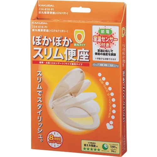 KAKUDAI 前丸暖房便座//ホワイト