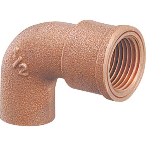 KAKUDAI 銅管用首長水栓エルボ//13×15