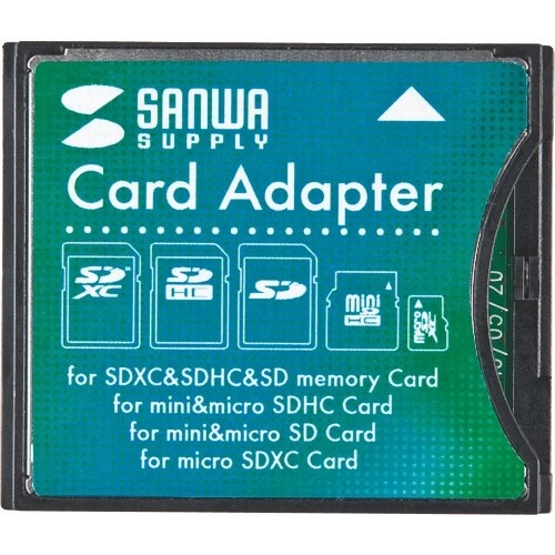 SANWA SDXC用CF変換アダプタ