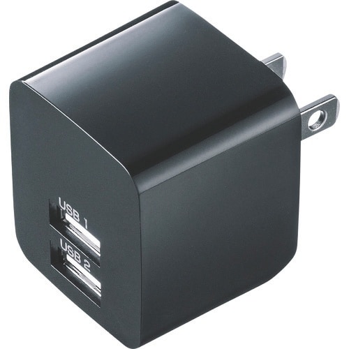 SANWA USB充電器(2ポート・合計2.4A・