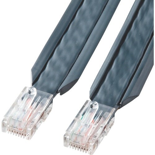 SANWA アンダーカーペットLANケーブル(グレ