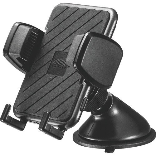 SANWA スマートフォン用車載ホルダー(手帳型ケ