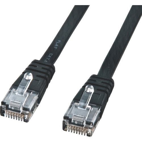 SANWA カテゴリ6フラットケーブル0.5m(ブ