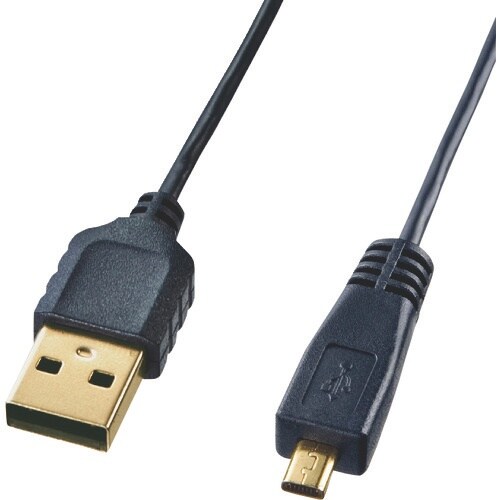 SANWA 極細ミニUSBケーブル