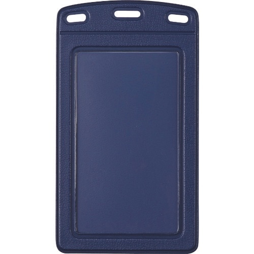 OP 名札用ケース レザー調 タテ名刺 青 (10