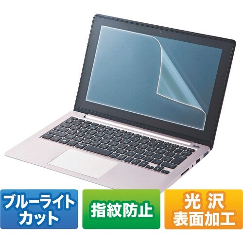 SANWA 13.3型ワイド対応ブルーライトカット