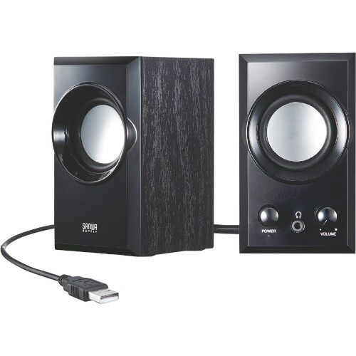SANWA USBスピーカー(ブラック)