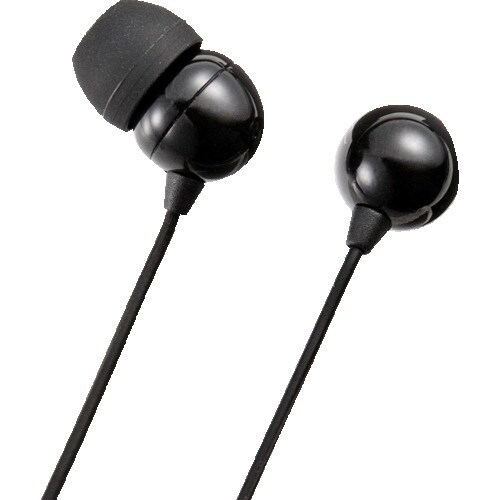 SANWA ステレオイヤホン(ブラック)