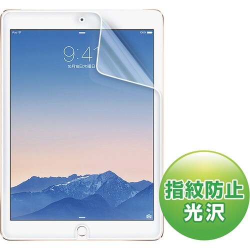 SANWA iPadAir2用液晶保護指紋防止光沢