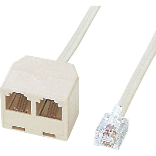 SANWA 電話延長分配ケーブル