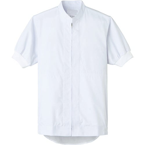 サンペックス スタンドジャンバー半袖 白