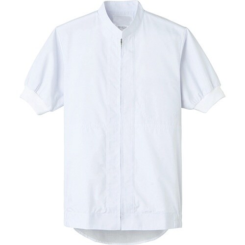 サンペックス スタンドジャンバー半袖 白