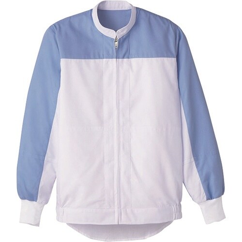 サンペックス 長袖ジャンパー 白Xサックス