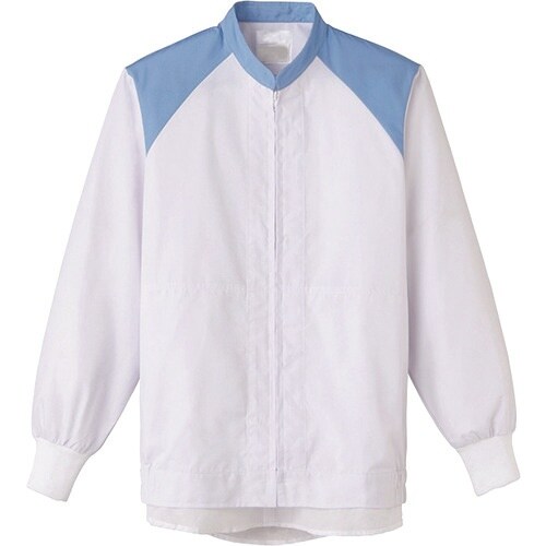 サンペックス 長袖ジャンバー 白Xサックス