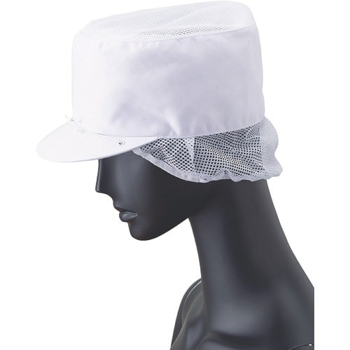 サンペックス 丸天帽子 メッシュケープ付き 衛生帽