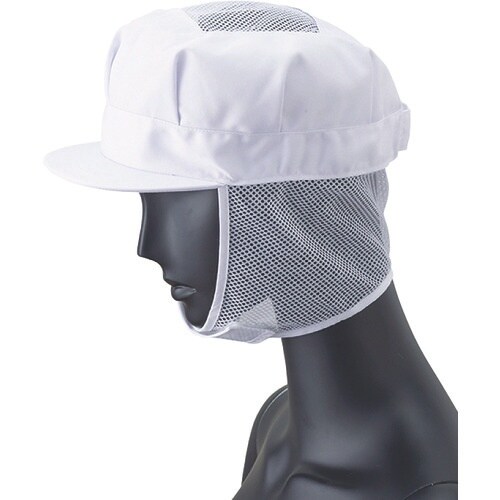 サンペックス 八角帽子 メッシュケープ付き 衛生帽
