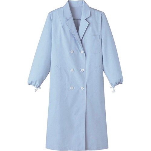 サンペックス 女子W型診察衣 サックス