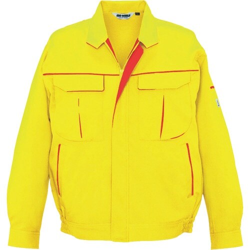 bigborn ナガソデジャケット イエロー×レッ