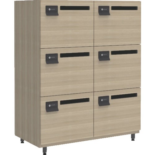 TRUSCO 木製パーソナルロッカー コンセント付