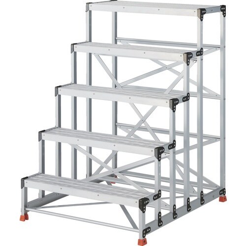 TRUSCO 作業用踏台 アルミ製・グレーチング仕