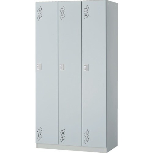 TRUSCO 女性用3人用ロッカー ライトグレー