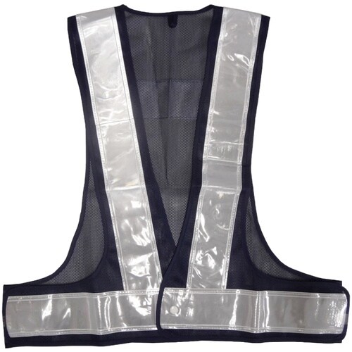 ミズケイ 安全ベスト/70mmタイプ(紺地・白)