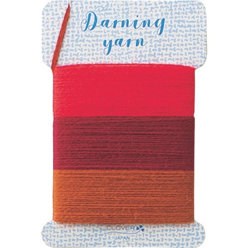 CLOVER ダーニング糸 レッド系