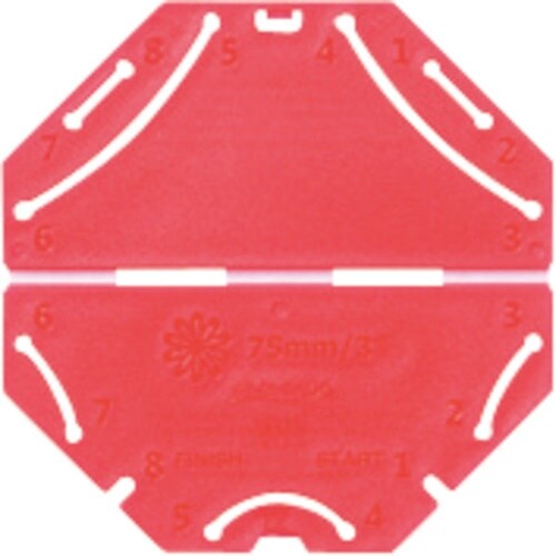 CLOVER つまみ細工プレート剣ひだつまみL