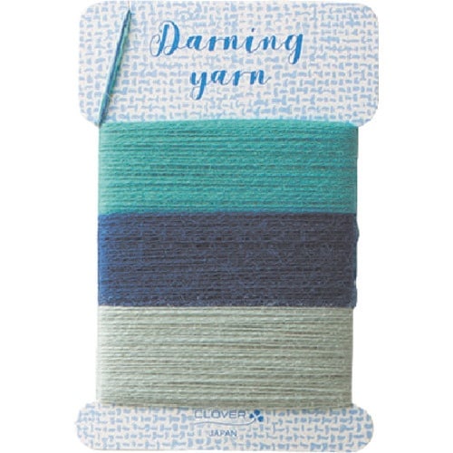 CLOVER ダーニング糸 ブルー系