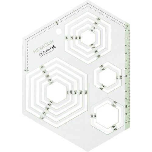 CLOVER ピーステンプレート六角形