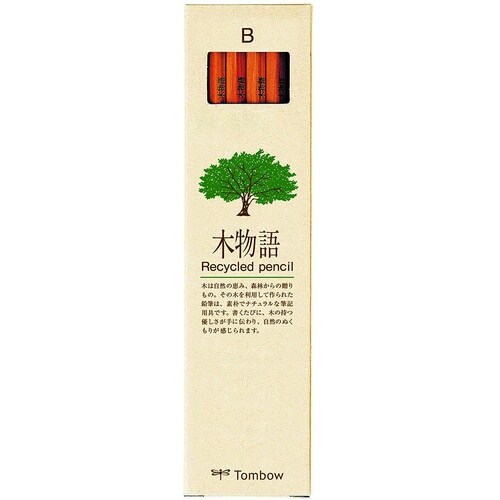 Tombow 鉛筆 木物語 B 12本
