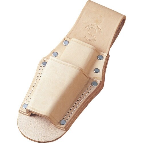 コヅチ ヌメ皮ペンチ差し 2段二重縫い型押