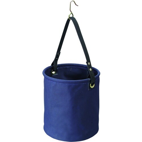 コヅチ 9号(紺)帆布 底板付電工用バケツフック付