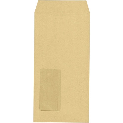 キングコーポ 長形3号 窓明封筒 No.18 オリ