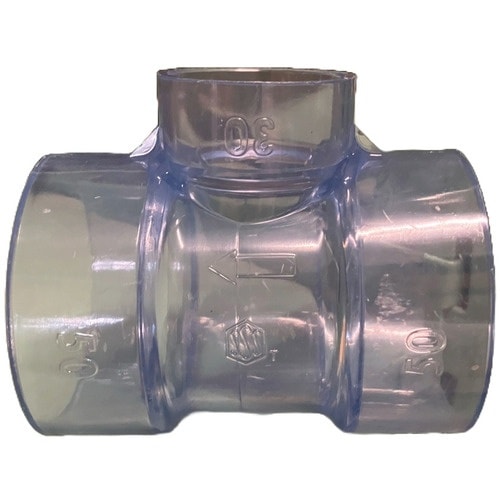 エスロン 透明DV継手 90度Y(DT)50×30