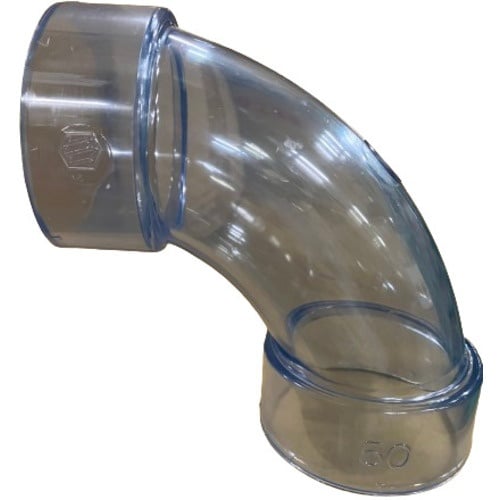 エスロン 透明DV継手 90度大曲りエルボ(LL)