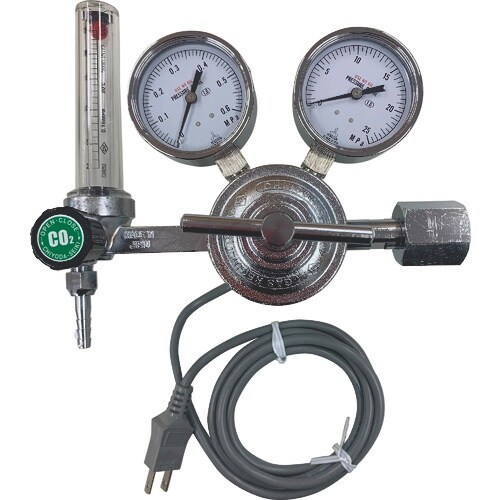 千代田 電熱ヒーター付圧力調整器(炭酸ガス用)EH