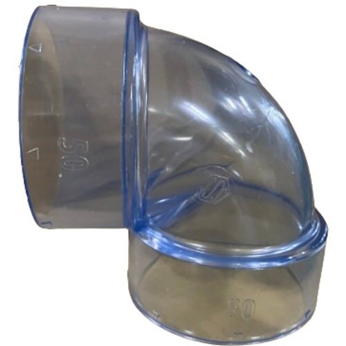エスロン 透明DV継手 90度エルボ(DL)50