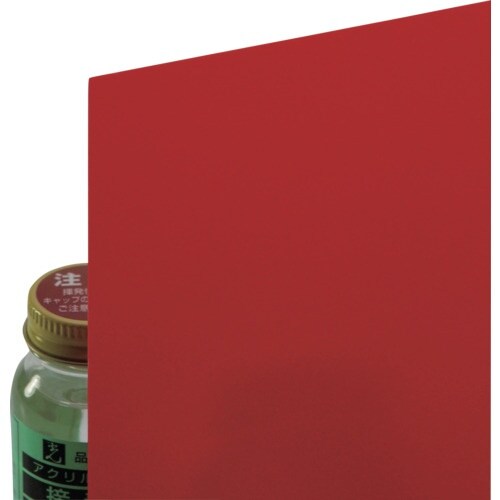 光 エンビ板 赤 0.5×910×300mm
