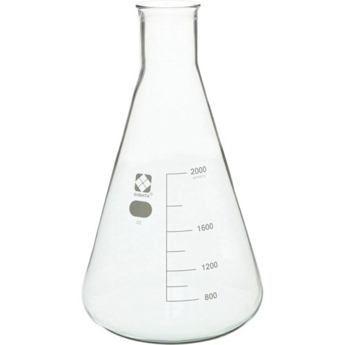 SIBATA 三角フラスコ 目安目盛付 2000m
