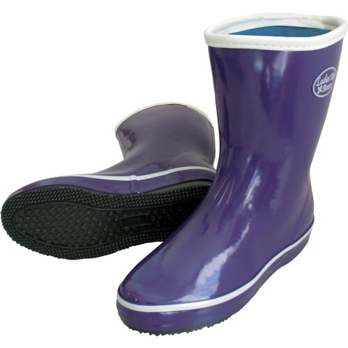 喜多 婦人ゴム長靴 LR020 パープル 24.0