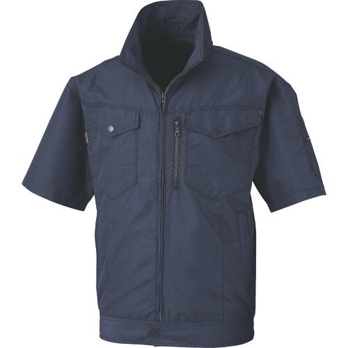 bigborn 空調風神服 半袖ジャケットネイビー